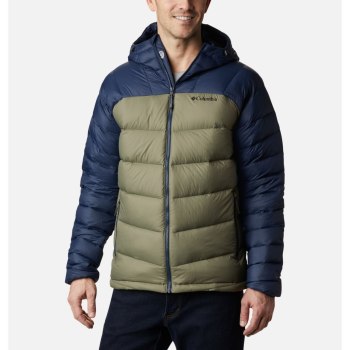 Columbia Centennial Creek Down Hooded, Chamarras Grises Verdes Azul Marino Para Hombre | 047265-OCW